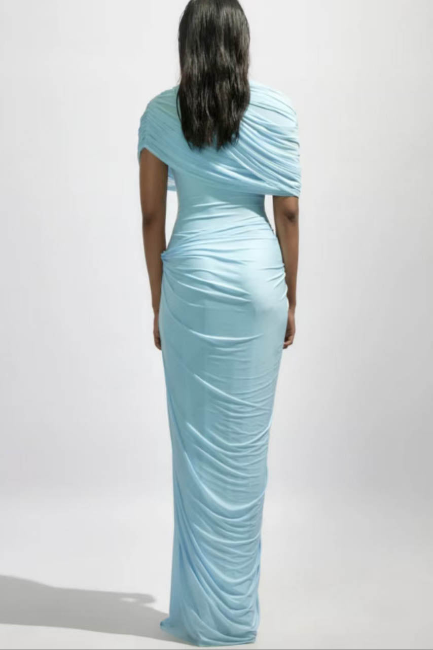 Velour Sky Evening Gown