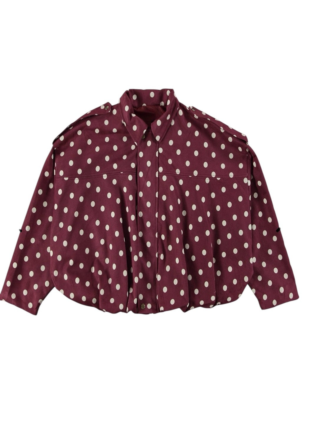 Bordeaux Polka Blouse