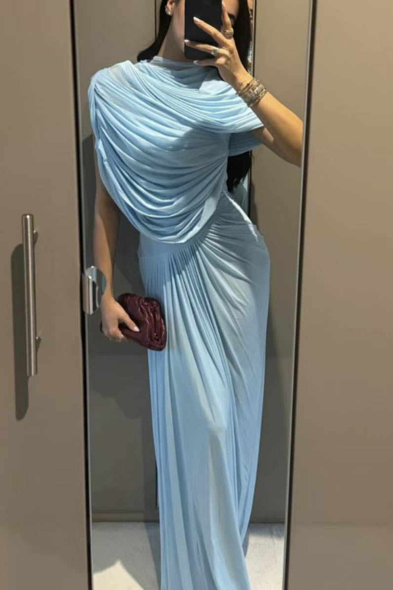 Velour Sky Evening Gown