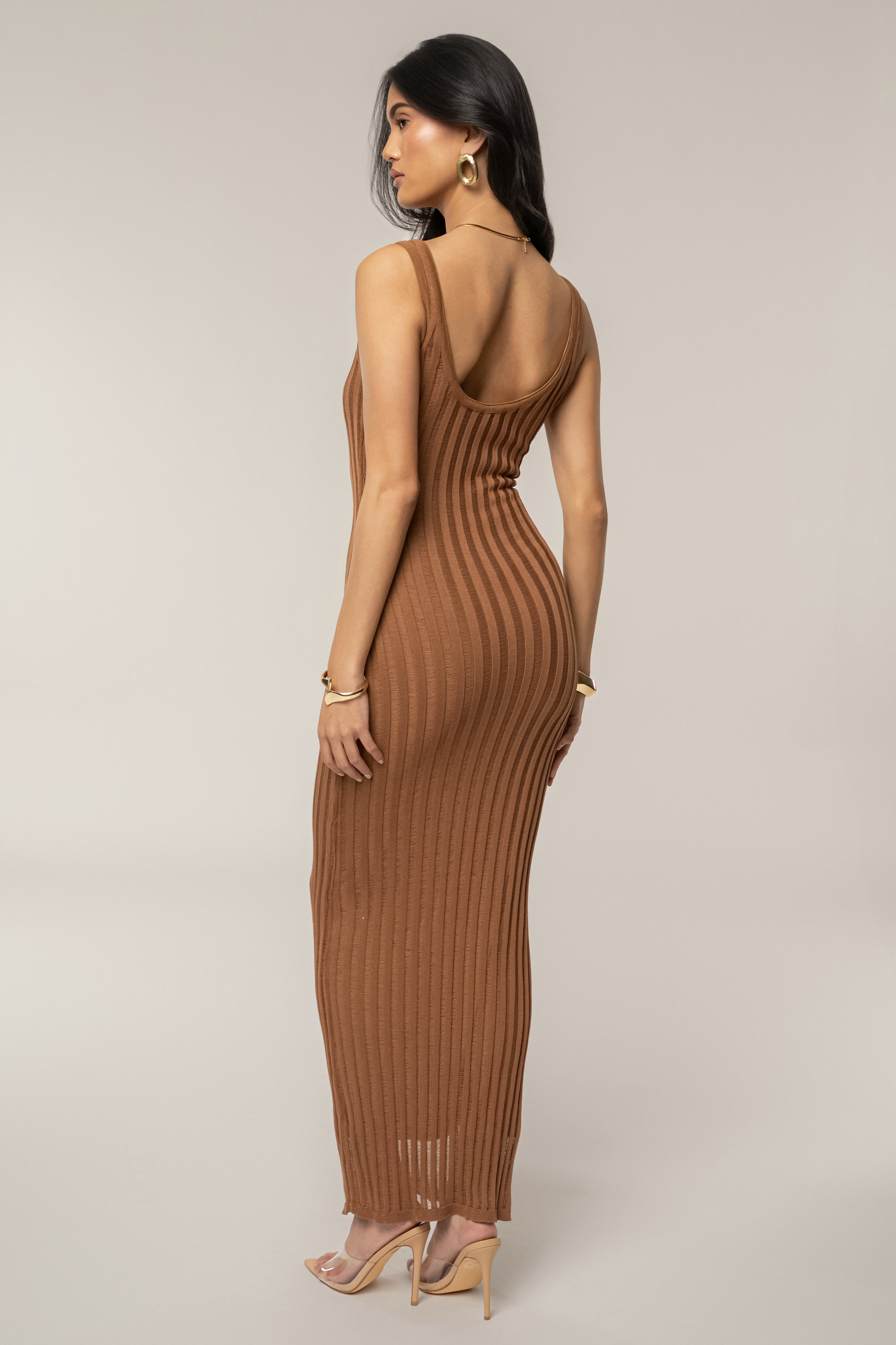 Velour Caramel Gown