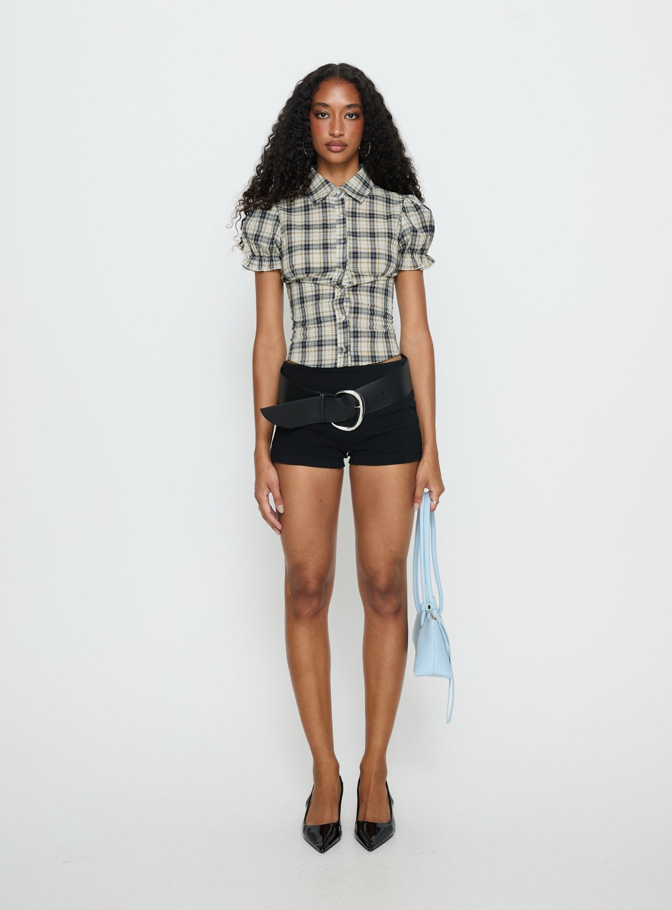 Daisy Plaid Blouse
