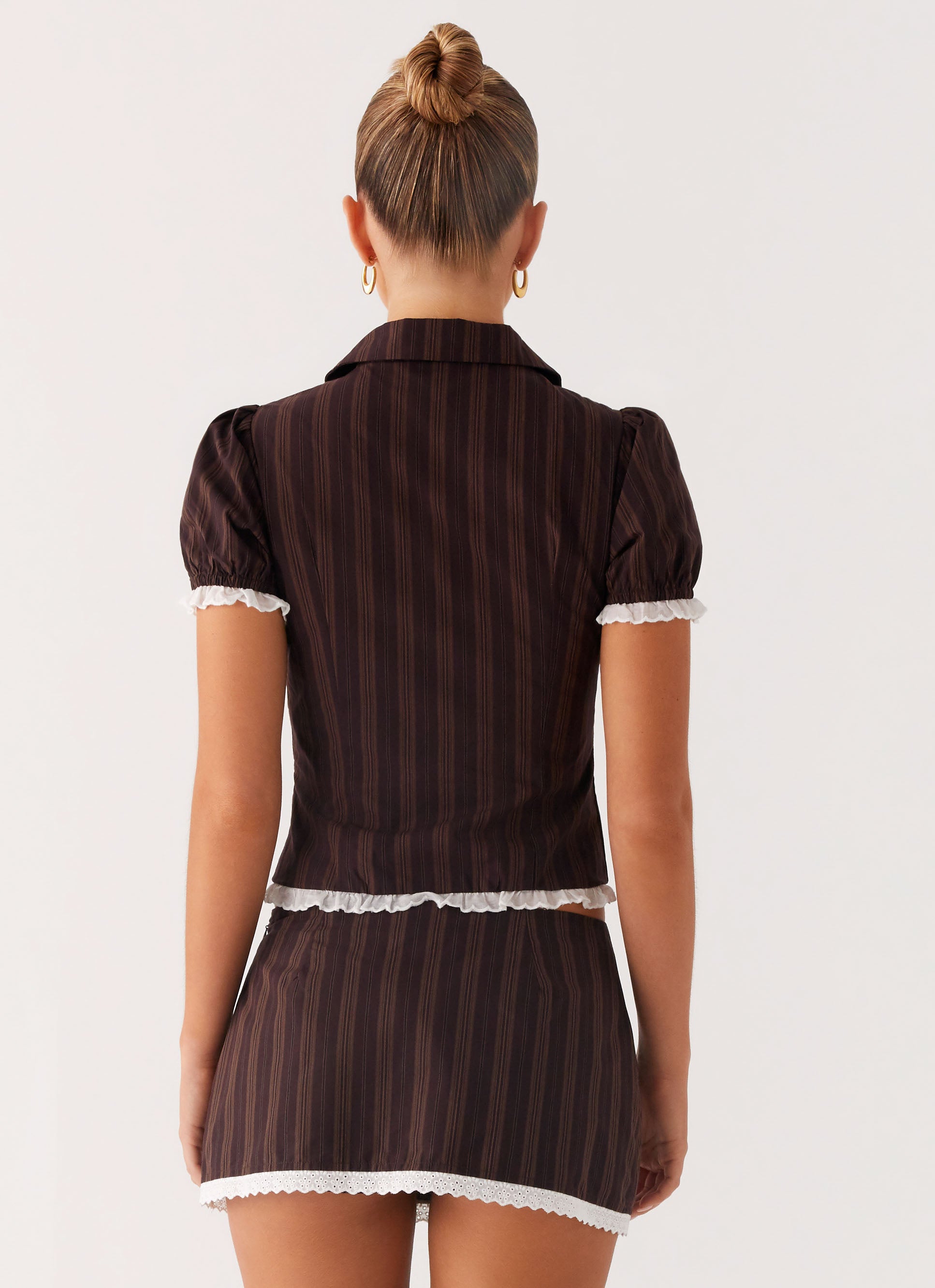 Toffee Stripe Blouse