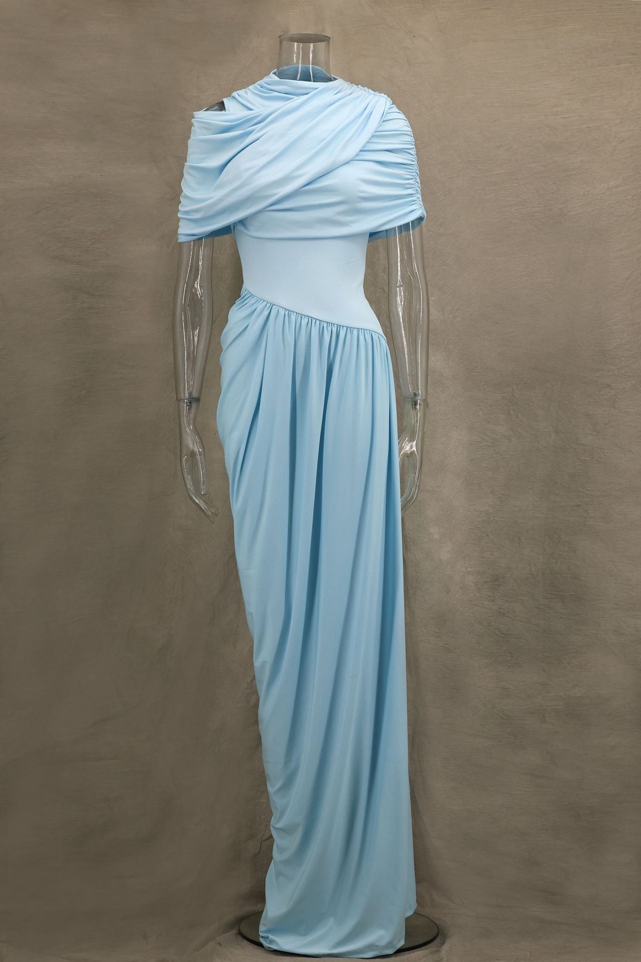 Velour Sky Evening Gown