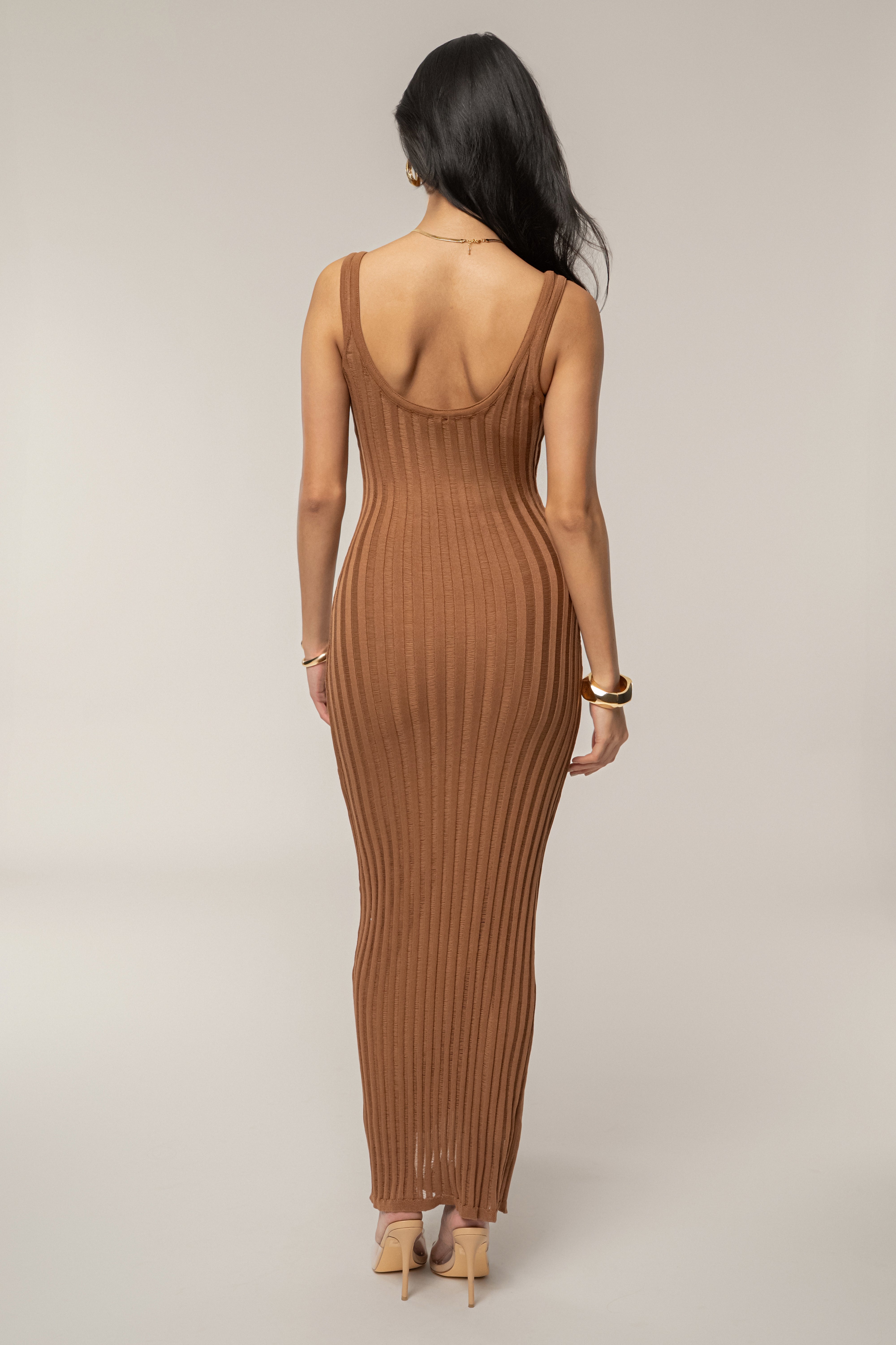 Velour Caramel Gown