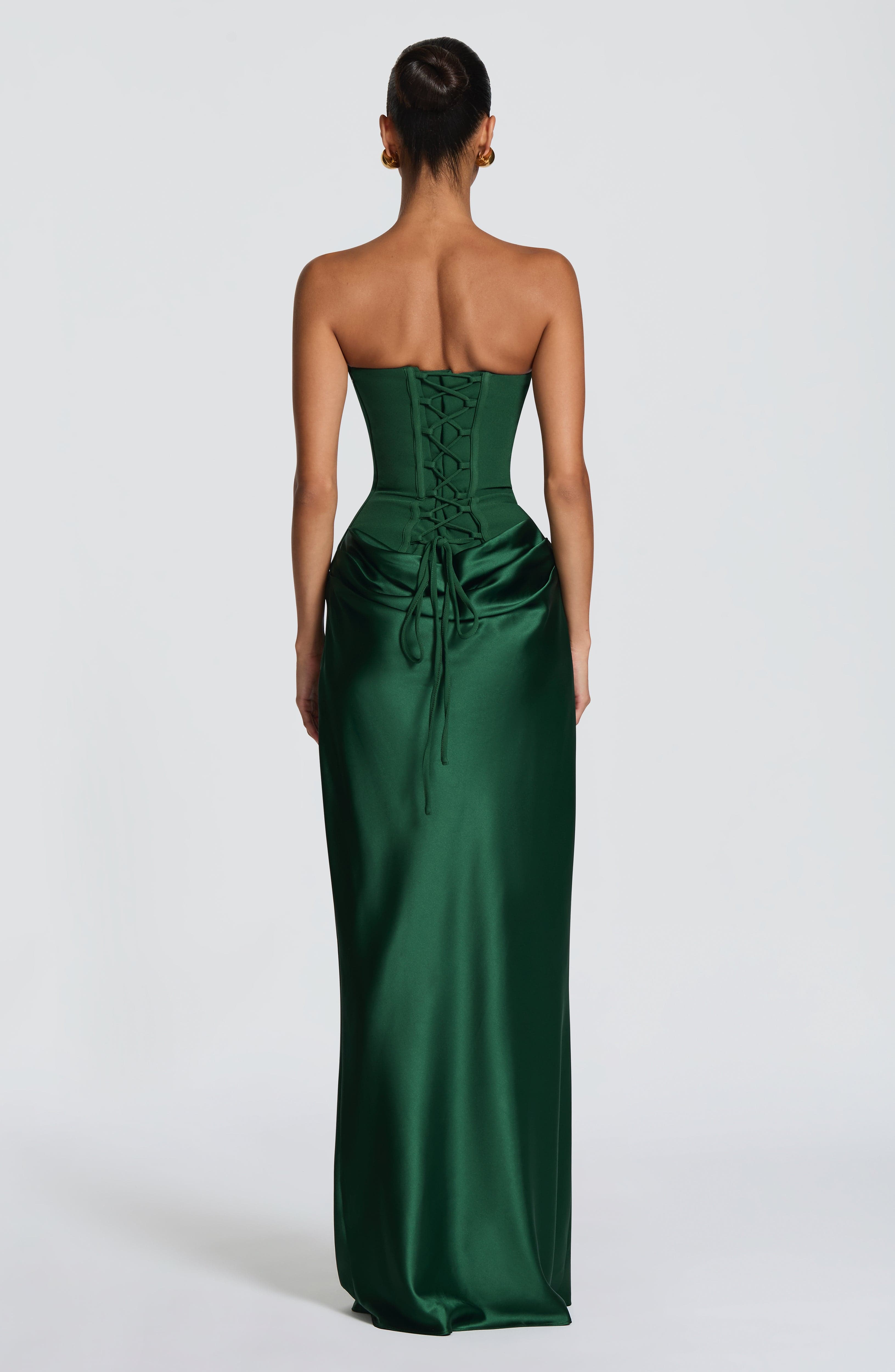 Noble Emerald Corset Dress